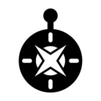 Compass Vector Glyph Icon Design