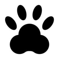 Pawprint Vector Glyph Icon Design