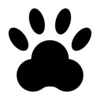 Pawprint Vector Glyph Icon Design