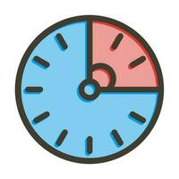 Limited Time Vector Thick Line Filled Colors Icon Design