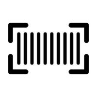 Barcode Vector Glyph Icon Design