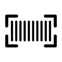 Barcode Vector Glyph Icon Design