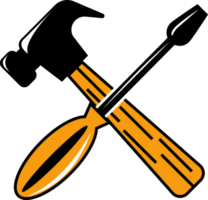 hammer with screwdriver tools png