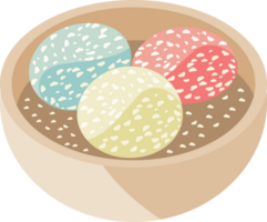 tteok korean food png