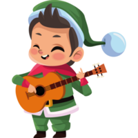 little elf playing guitar png