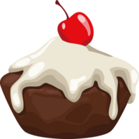 pastelito dulce con bayas png