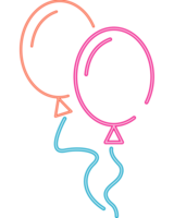 balloons helium neon style png