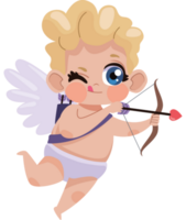 blond Cupido met pijl png