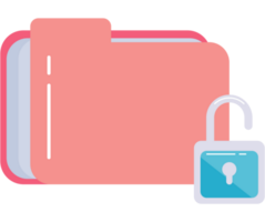 folder file with padlock png