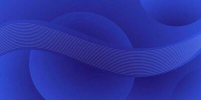 abstract blue wave background with lines vector