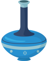 jewish blue wooden spinning top png