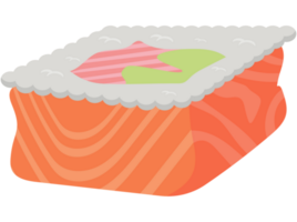 deliciosa comida asiática de sushi png