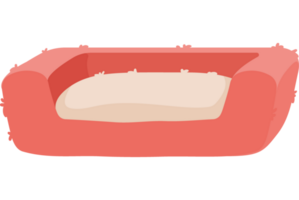 accesorio de cama para mascotas rojo png