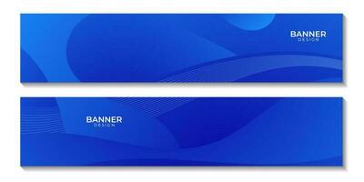 a set of banners with abstract blue art wave background. vector illustration.