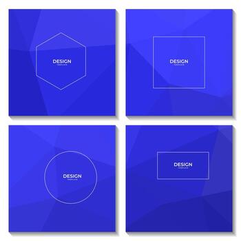 cuadrícula modelo con resumen geométrico azul degradado antecedentes para negocio vector