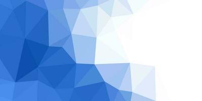 abstract blue geometric background with triangles shape vector