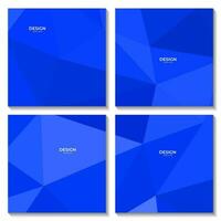 set of squares background. abstract geometric background with triangles for business vector