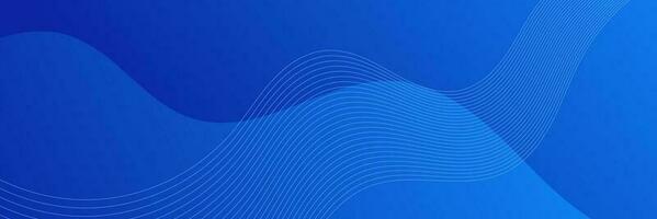 abstract blue wave gradient background vector