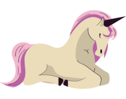 unicorn magic animal lying png