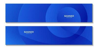 social media banners with abstract  blue wave gradient background for business vector