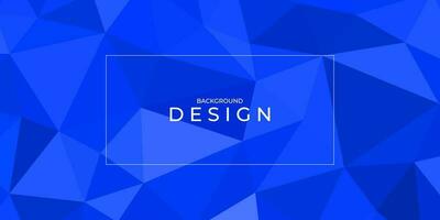 abstract blue background with triangles for business vector