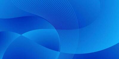 abstract blue wave background with lines vector