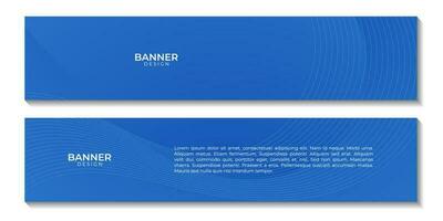 set of banners. abstract blue wave background for business vector