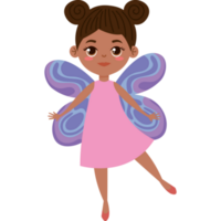 little afro fairy flying png