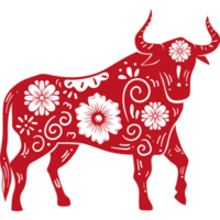 animal del toro del zodiaco chino png