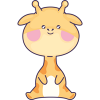 lindo animal jirafa png