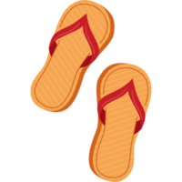 orange flip flops png