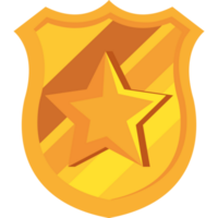 escudo de la ley dorada png