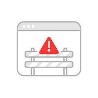 error, locked page, access denied concept illustration flat design vector eps10. modern graphic element for landing page, empty state ui, infographic, icon