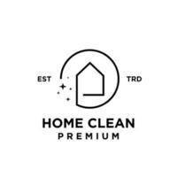 House clean logo icon design illustration vector