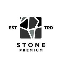 Stone logo icon design illustration vector