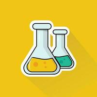 Illustration Vector of Yellow Chemical in Flat Design