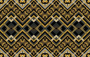 Ethnic pattern vector. Geometric design of American, Mexican, Western Aztec motif striped and bohemian pattern. designed for background,wallpaper,print, carpet,wrapping,tile,batik.vector illustratoin. vector