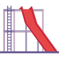 red playground slide png