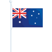 australische flagge in der stange png