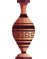 greek culture clay vase png