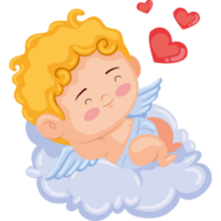 cupid ängel sovande png