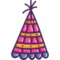 chapeau de fête rose png