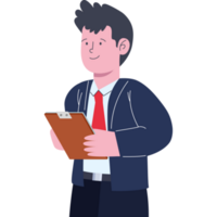 businessman with clipboard document png