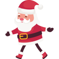 Papa Noel claus caminando png