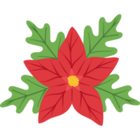 red flower christmas decoration png