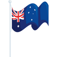 bandeira australiana acenando png