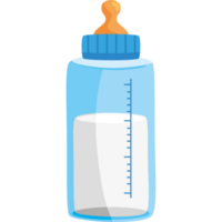 botella de leche azul bebe png