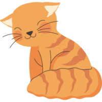 cute little cat yellow png