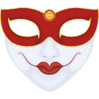 máscara de carnaval vermelha png