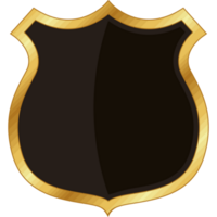 emblema de escudo dorado png